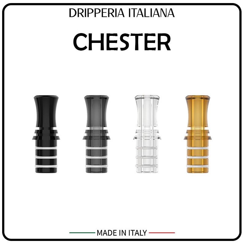Drip Tip per Kiwi / Wenax M1 CHESTER Gray PC - Dripperia Italiana