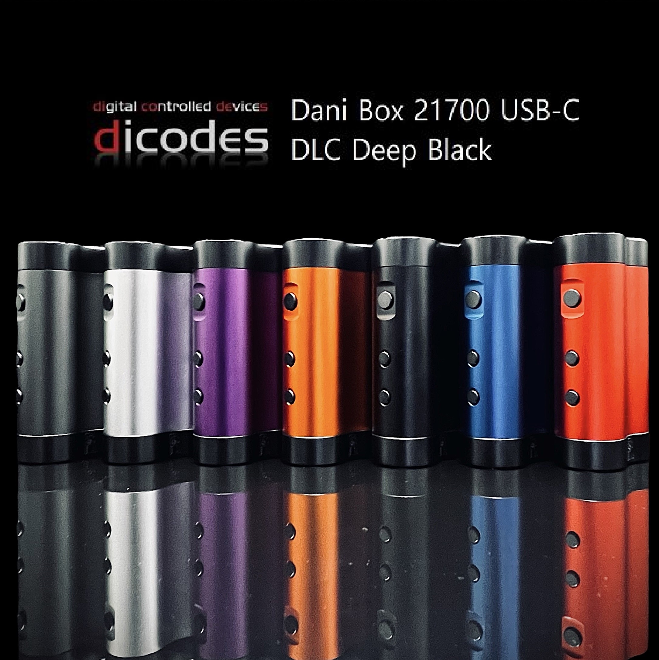 Dani Box 21700 USB-C DLC Deep Black - Dicodes