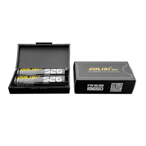 S26 INR 18650 2600mAh 25A Scatola da 2 Pezzi - Golisi