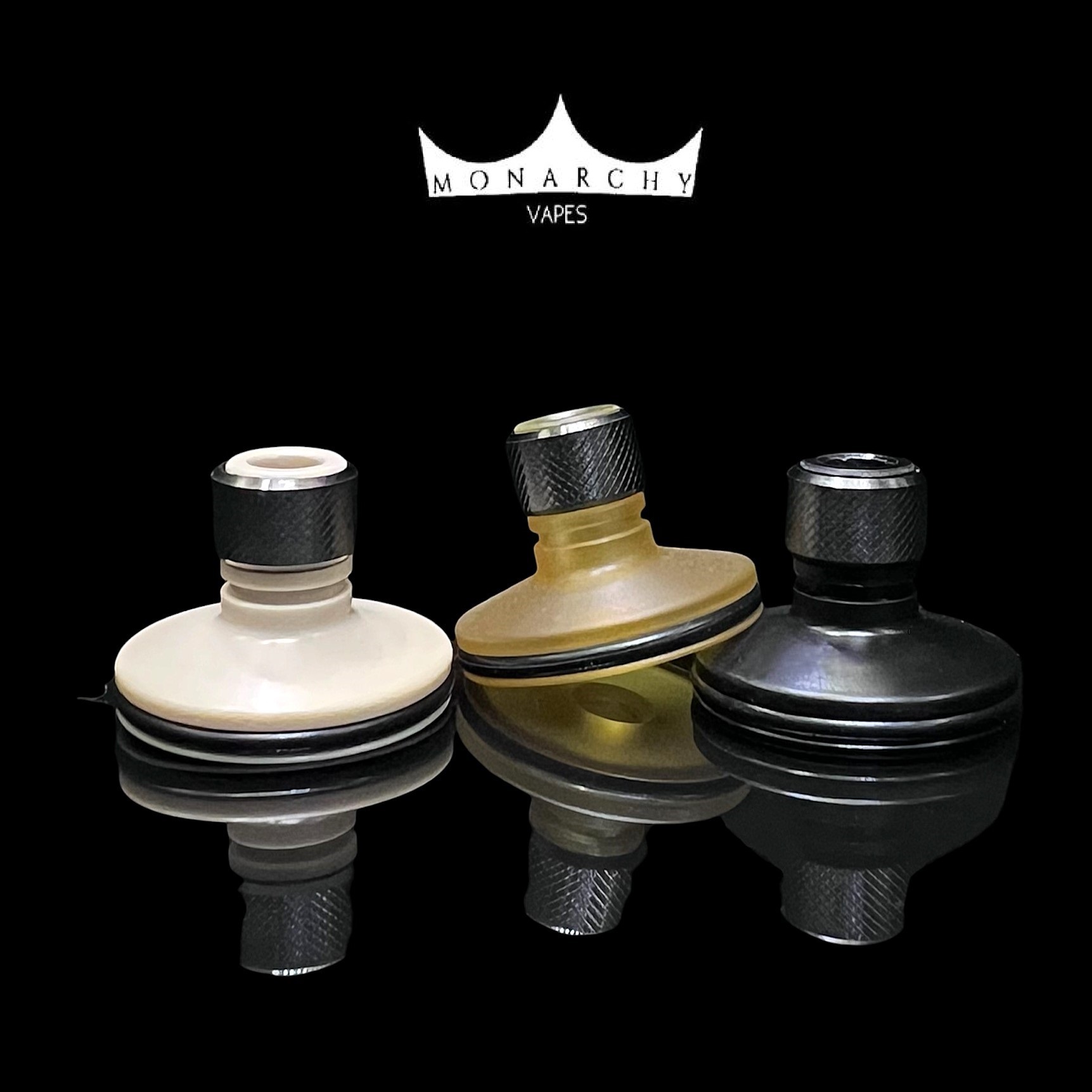 Knurled Hybrid Cap Black/DLC Tip